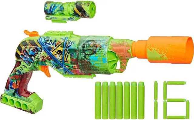 Alt view image 2 of 4 - Hasbro Nerf Zombie Driller Dart Blaster