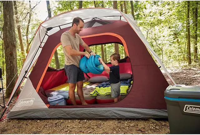 Alt view image 4 of 5 - Coleman Skylodge 6-Person Instant Camping Tent - Blackberry