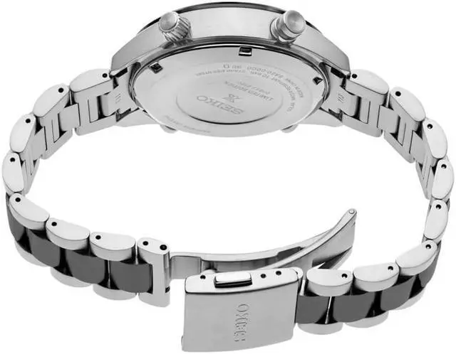 Alt view image 3 of 3 - Seiko SFJ005 Mens Prospex Speedtimer Solar Chronograph Watch - Stainless Steel/Brown Dial