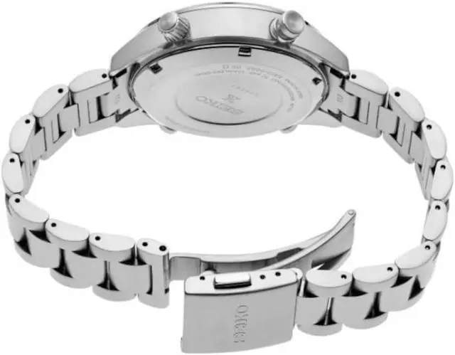 Alt view image 3 of 3 - Seiko SFJ003 Mens Prospex Speedtimer Solar Chronograph Watch - Stainless Steel/Black