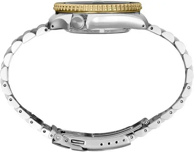 Alt view image 2 of 3 - Seiko SSK021 5 Sports Automatic GMT Watch - Stainless Steel/Gray Dial and Gold Accents