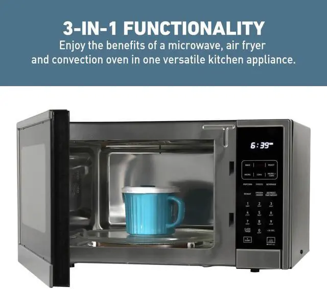 Alt view image 3 of 7 - West Bend WBAF130K3S 3-in-1 Microwave Air Fry Convection Oven
