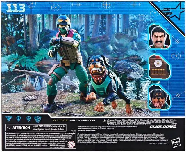 Alt view image 7 of 7 - Hasbro F9229 6 inch G.I. Joe Classified Series #113, Mutt & Junkyard Action Figure
