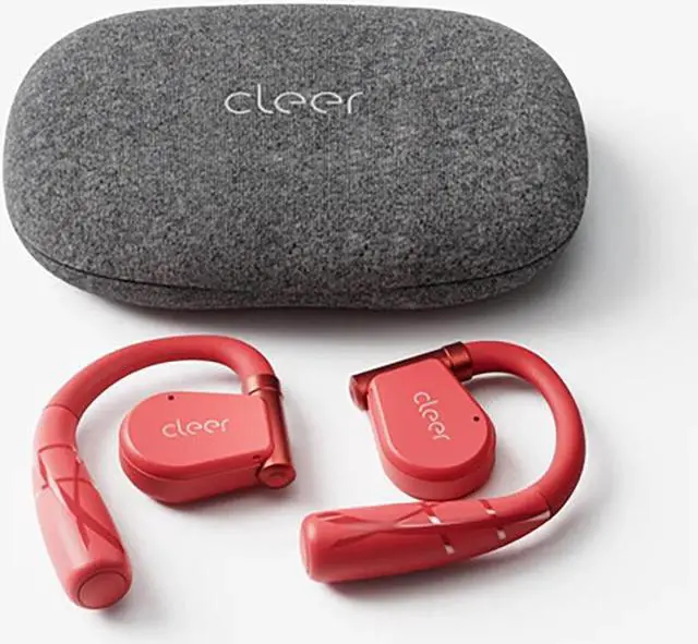 Alt view image 4 of 11 - Cleer Arc II Sport Wireless Open-Ear Earbuds - Red