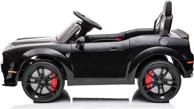 Alt view image 3 of 7 - Best Ride On Cars DOCHAR12VBLK Kids Electric 12V Vehicle Dodge Challenger