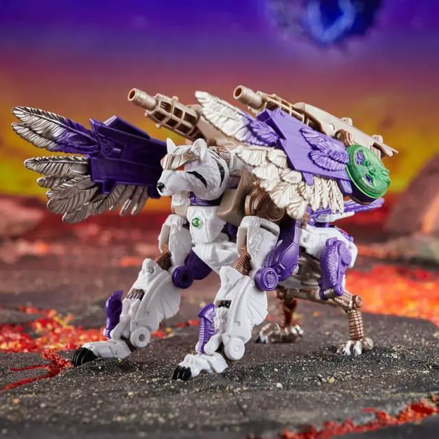 Alt view image 6 of 7 - Hasbro F8550 7.5 inch Transformers Legacy United Leader Class Beast Wars Universe Tigerhawk Action Figure