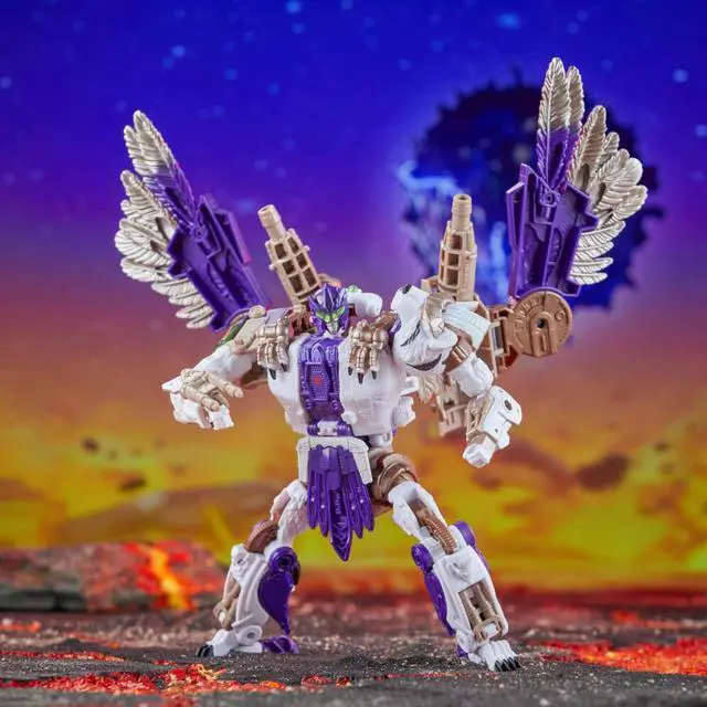 Alt view image 7 of 7 - Hasbro F8550 7.5 inch Transformers Legacy United Leader Class Beast Wars Universe Tigerhawk Action Figure