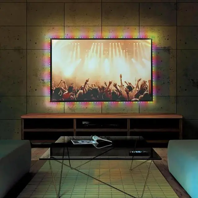 Alt view image 3 of 5 - Monster MLB72064RGB 13.1ft Sound Reactive Smart Multi-Color Color Flow LED Light Strip