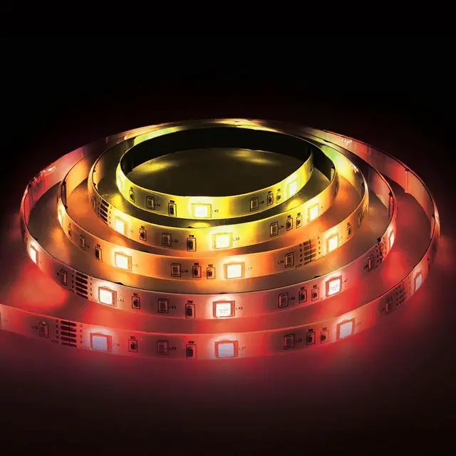 Alt view image 4 of 5 - Monster MLB72049RGB 32.8ft Sound Reactive Smart Multi-Color Multi-White LED Light Strip