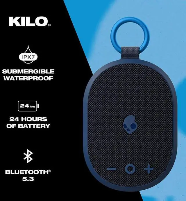 Alt view image 2 of 7 - Skullcandy Kilo Wireless Bluetooth Mini Speaker - Navy