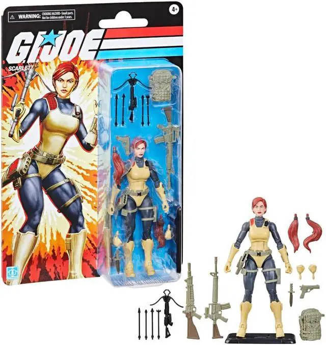 Alt view image 2 of 6 - Hasbro 6 inch G.I. Joe Classified Series Retro Cardback Scarlett Action Figure