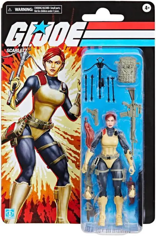 Alt view image 3 of 6 - Hasbro 6 inch G.I. Joe Classified Series Retro Cardback Scarlett Action Figure