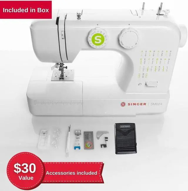 Alt view image 2 of 7 - Singer SM024GREENFR SM024 Sewing Machine Green