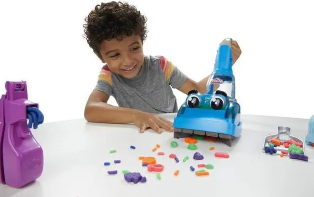 Alt view image 5 of 7 - Hasbro F3642 Play-Doh Zoom Zoom Vacuum and Cleanup Toy with 5 Colors