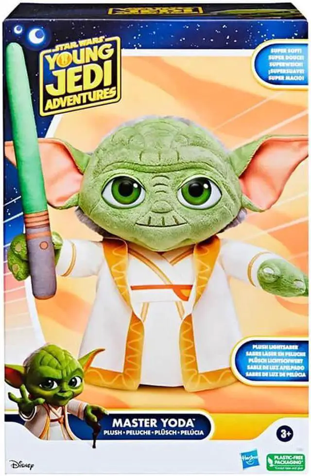 Alt view image 2 of 5 - Hasbro F7883 Star Wars Young Jedi Adventures Master Yoda Plush