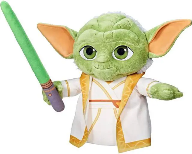 Alt view image 4 of 5 - Hasbro F7883 Star Wars Young Jedi Adventures Master Yoda Plush
