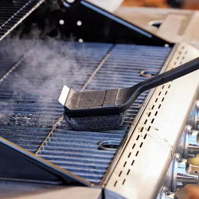 Alt view image 5 of 7 - Mr. Bar-B-Q 60400SDZ Steam Clean BBQ Brush Powered by Scrub Daddy