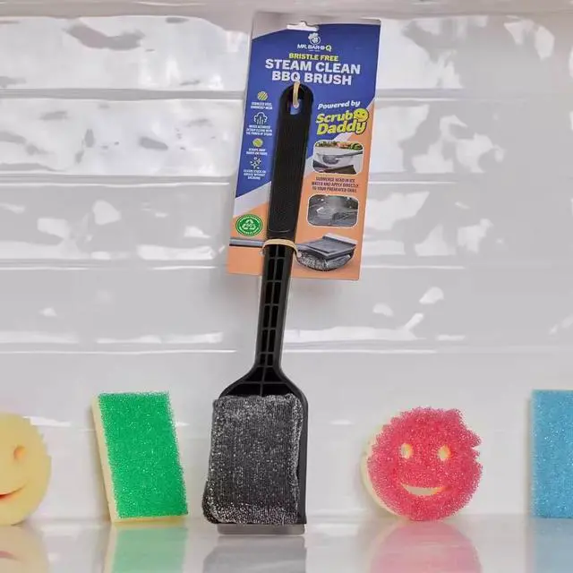 Alt view image 4 of 7 - Mr. Bar-B-Q 60400SDZ Steam Clean BBQ Brush Powered by Scrub Daddy
