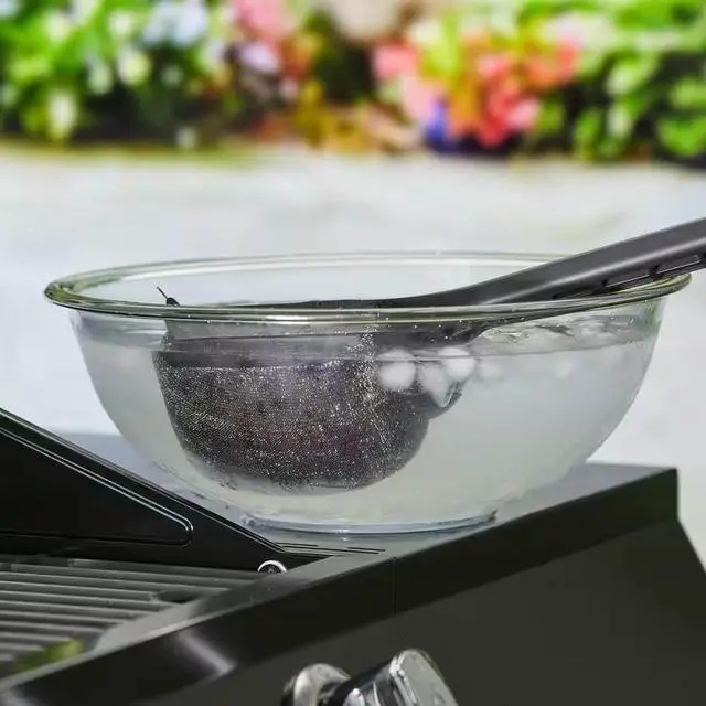 Alt view image 6 of 7 - Mr. Bar-B-Q 60400SDZ Steam Clean BBQ Brush Powered by Scrub Daddy