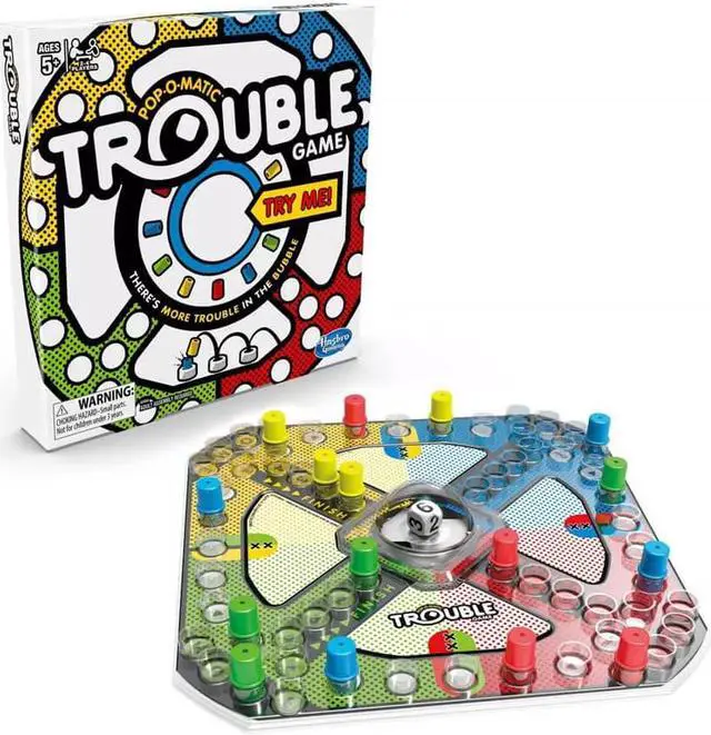 Alt view image 4 of 5 - Hasbro A5064 Trouble Board Game