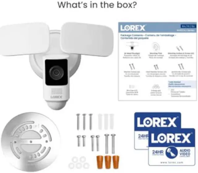 Alt view image 4 of 13 - Lorex W452ASDBE 1440p Wired Floodlight Indoor/Outdoor Security Camera