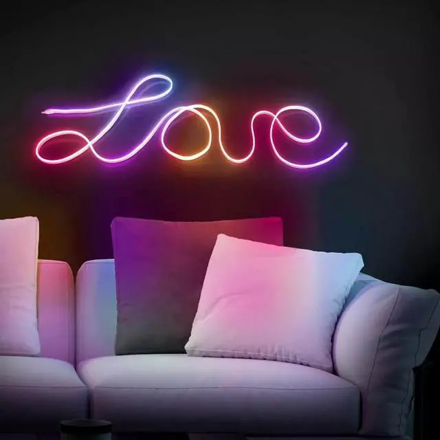 Alt view image 4 of 6 - Monster MLB71063RGB 16.4ft Neon Flow Smart Indoor/Outdoor Multi-Color LED Light Strip