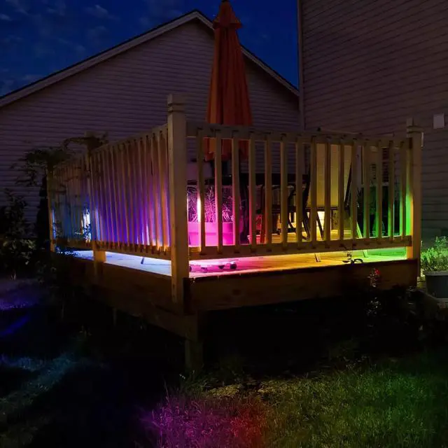 Alt view image 6 of 6 - Monster MLB71063RGB 16.4ft Neon Flow Smart Indoor/Outdoor Multi-Color LED Light Strip
