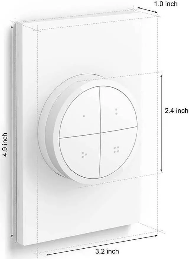 Alt view image 3 of 6 - Hue 578807 Philips - White Tap Dial Switch