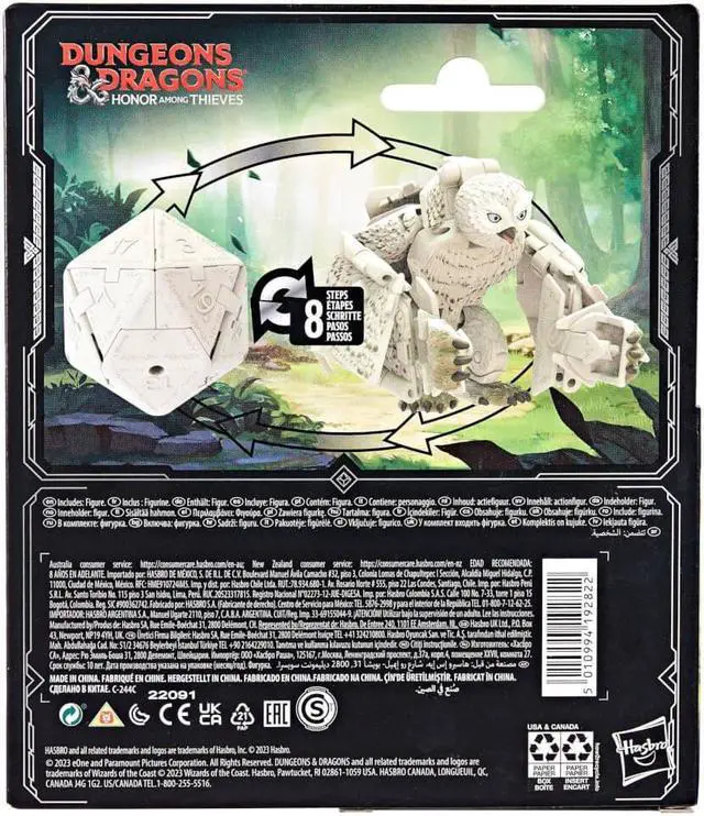 Alt view image 4 of 4 - Hasbro F5214 Dungeons & Dragons Honor Among Thieves D&D Dicelings White Owlbear Action Figure