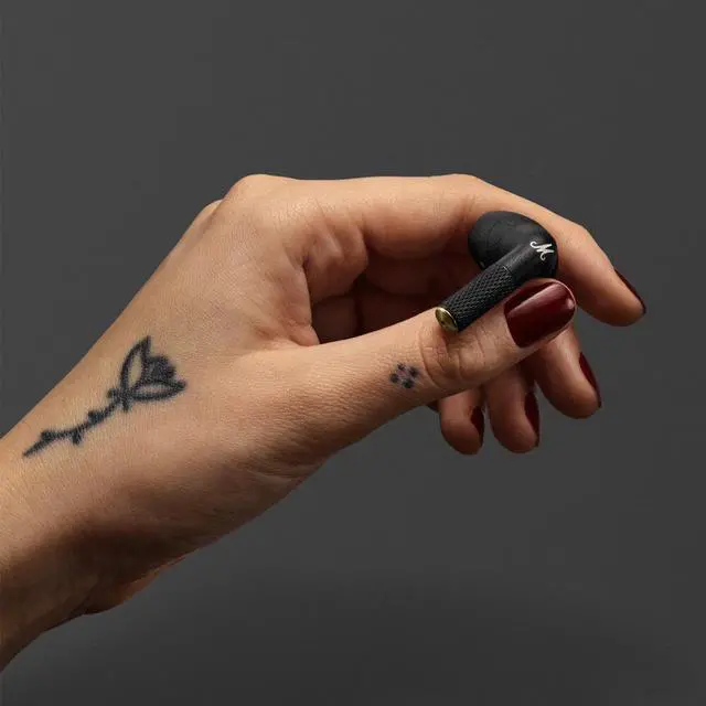 Alt view image 6 of 7 - Marshall MINORIVBT Minor IV Wireless Earbuds - Black