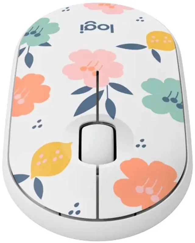 Alt view image 3 of 6 - Logitech M340 Wireless Mouse with Limited Edition Prints, USB Receiver and Silent Clicks, Portable Wireless Mouse for Laptop, PC, Windows, Chrome, Surface, Floral Bouquet