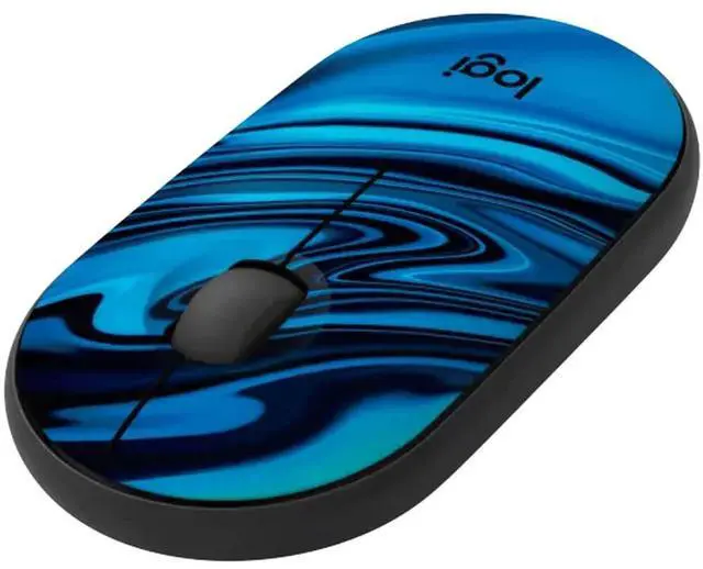 Alt view image 2 of 6 - Logitech M340 Wireless Mouse with Limited Edition Prints, USB Receiver and Silent Clicks, Portable Wireless Mouse for Laptop, PC, Windows, Chrome, Surface, Blue Galaxy
