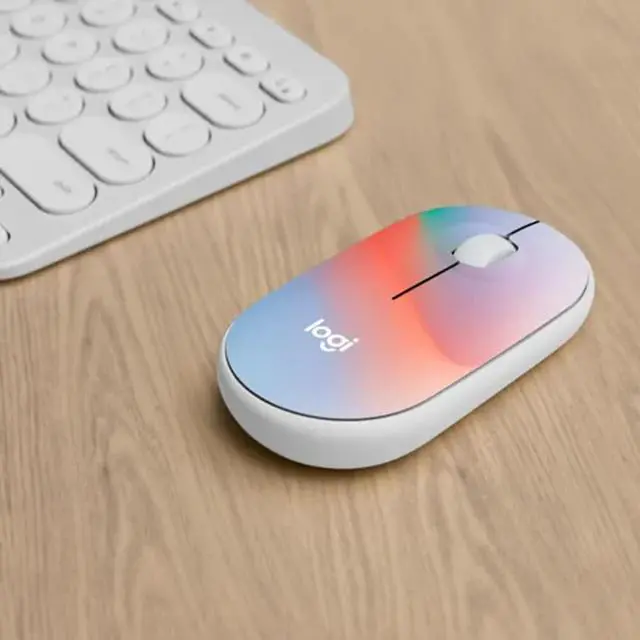Alt view image 6 of 6 - Logitech M340 Wireless Mouse With Limited Edition Prints, USB Receiver, Silent Clicks, Portable for Laptop, PC, Windows, Chrome, Surface - Sheer Dream