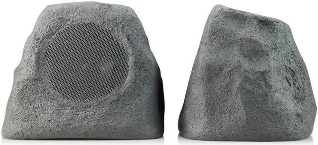 Alt view image 2 of 8 - iHome Solar Powered Wireless Weatherproof 5"Outdoor Rock Speaker W/ TWS Linking