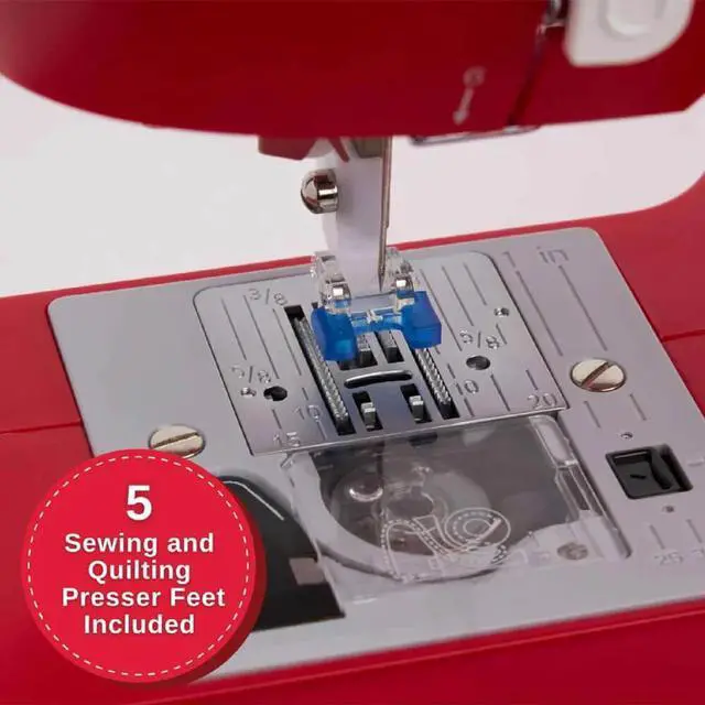 Alt view image 4 of 7 - Singer 3337RED Simple 3337 Sewing Machine - Red