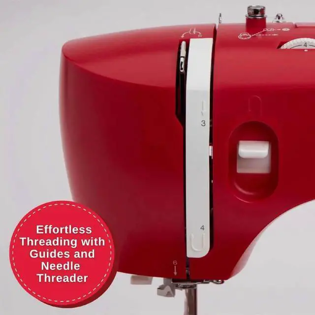 Alt view image 7 of 7 - Singer 3337RED Simple 3337 Sewing Machine - Red