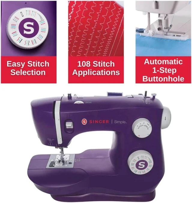 Singer Purple Machine Singer 3337PURPLE Simple 3337 Sewing Machine - Purple - Newegg.com