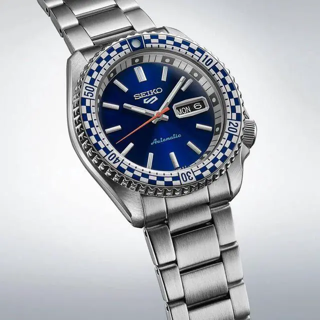 Alt view image 2 of 3 - Seiko SRPK65 5 Sports Special Edition Series Mens Watch - Stainless Steel/Blue