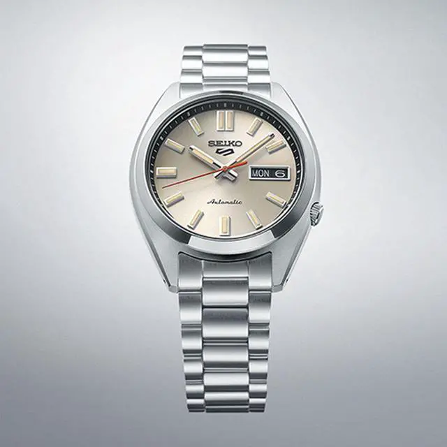 Alt view image 3 of 4 - Seiko SRPK91 5 Sports SNXS Series Mens Watch - Stainless Steel/Ivory