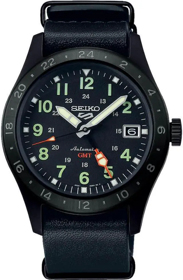 Main image of Seiko SSK025 5 Sports Field Series Mens Watch - Black