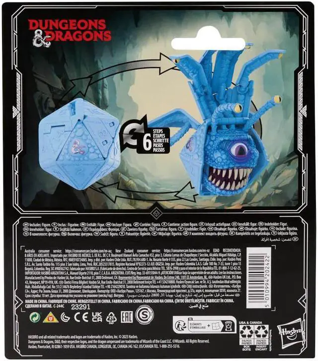 Alt view image 4 of 4 - Hasbro F5215 Dungeons & Dragons Dicelings Blue Beholder Action Figure