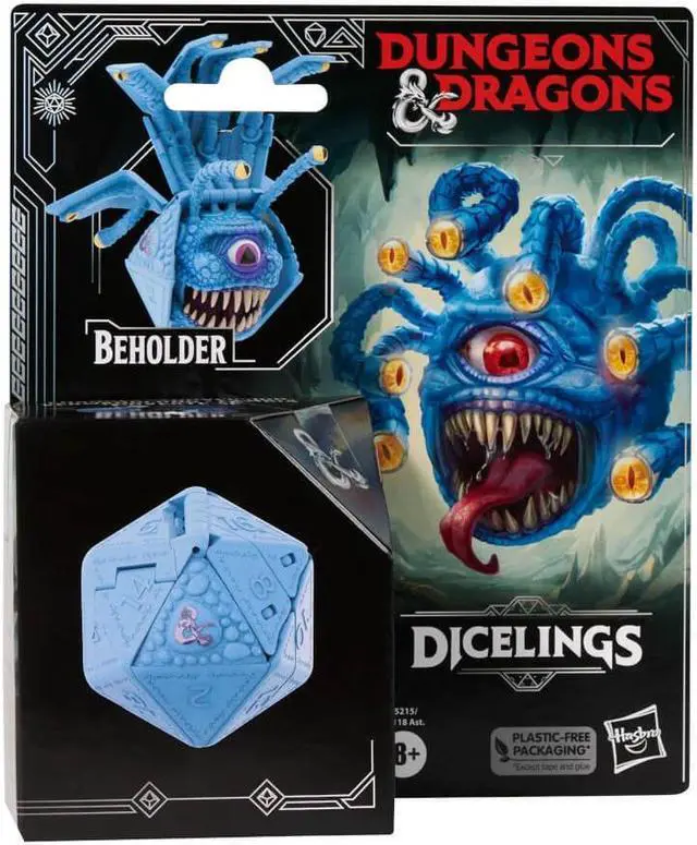 Alt view image 3 of 4 - Hasbro F5215 Dungeons & Dragons Dicelings Blue Beholder Action Figure