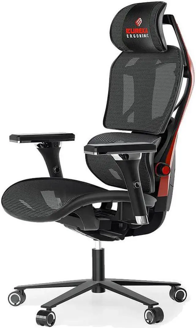 Main image of Eureka Ergonomic ERKGC05R Typhon Hybrid Ergonomic Gaming Chair - Red