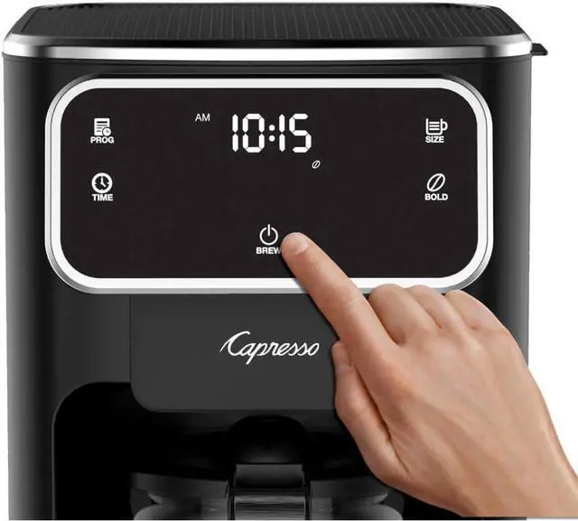 Alt view image 3 of 7 - Capresso 49605 10-Cup Touchscreen Coffee Maker with Thermal Carafe - Black