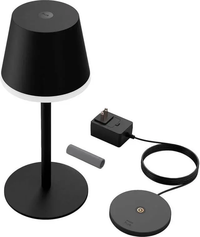 Alt view image 3 of 6 - Hue 576454 Philips Go Black Portable Table Lamp