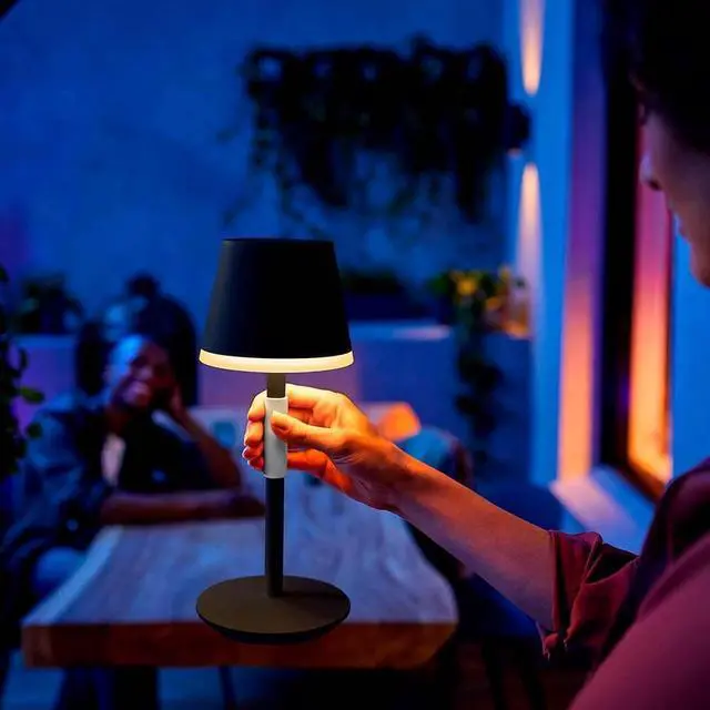 Alt view image 5 of 6 - Hue 576454 Philips Go Black Portable Table Lamp