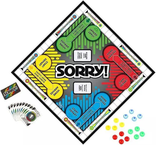 Alt view image 4 of 6 - Hasbro A5065 Sorry! The Board Game Classic