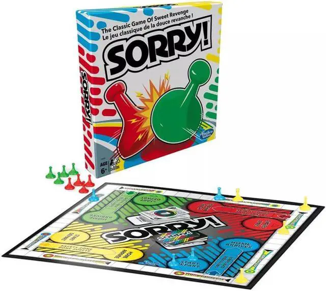 Alt view image 5 of 6 - Hasbro A5065 Sorry! The Board Game Classic