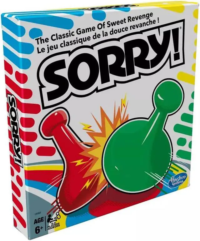 Alt view image 3 of 6 - Hasbro A5065 Sorry! The Board Game Classic