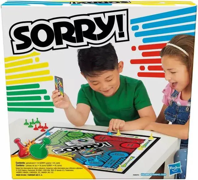 Alt view image 2 of 6 - Hasbro A5065 Sorry! The Board Game Classic